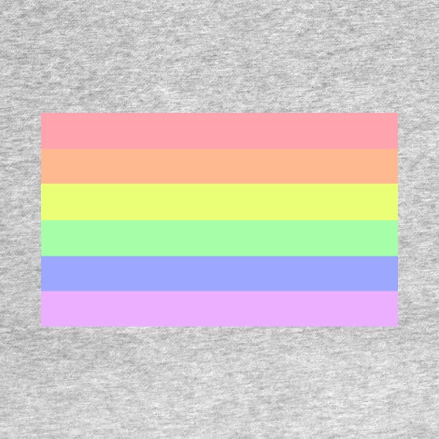 Pastel Rainbow Flag by sophielabelle